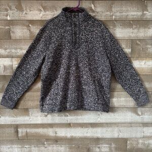 Banana Republic Men's Blue & White Button Up Sweater